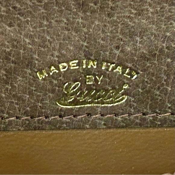 Vintage Gucci Brown Leather Top Handle Bag with Dust Bag – Made in Italy - Picture 14 of 16